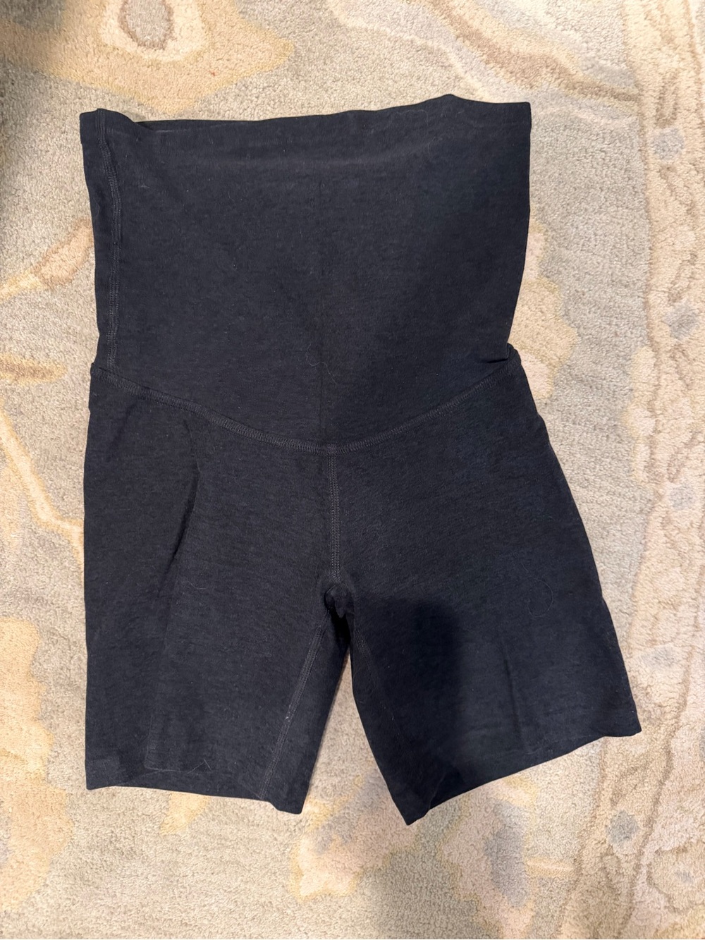Beyond the Bump Black High-Waist Bike Shorts